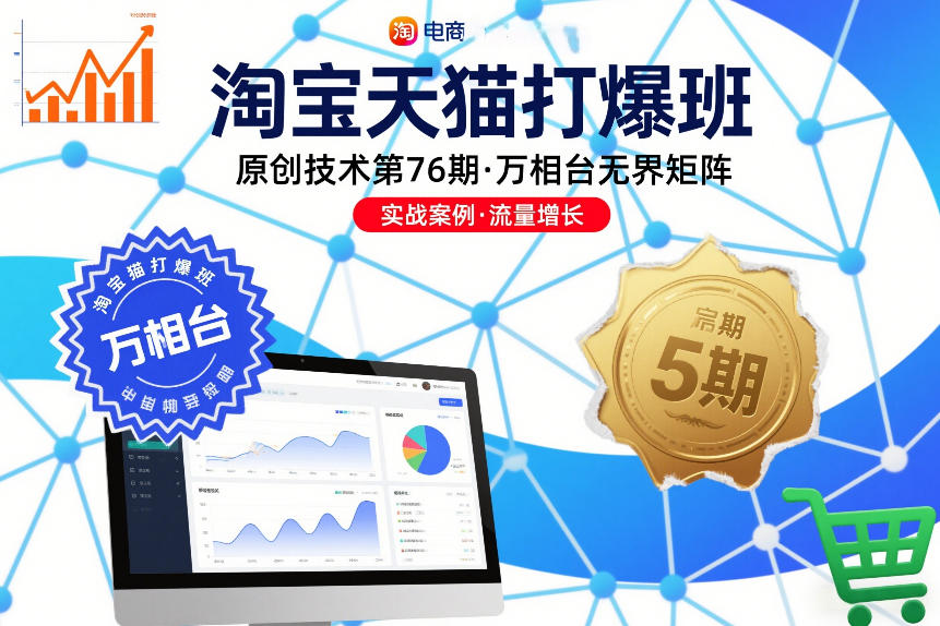 淘宝天猫打爆班原创技术第76期，万相台无界矩阵-蚂蚁汇资源分享项目网