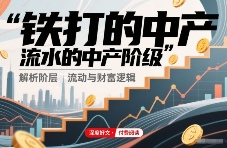 付费文章：铁打的中产，流水的中产阶级-蚂蚁汇资源分享项目网