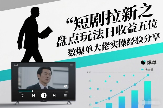 短剧拉新之盘点玩法日收益五位数爆单大佬实操经验分享-蚂蚁汇资源分享项目网