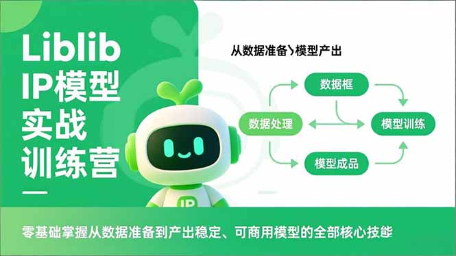 Liblib IP模型实战训练营，零基础掌握从数据准备到产出稳定、可商用模型的全部核心技能-蚂蚁汇资源分享项目网