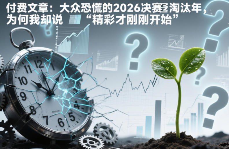 付费文章：大众恐慌的2026决赛淘汰年，为何我却说“精彩才刚刚开始”？-蚂蚁汇资源分享项目网