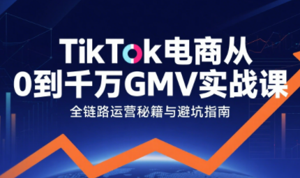 三千老师·TikTok电商从0到千万GMV实战课(更新)-蚂蚁汇资源分享项目网