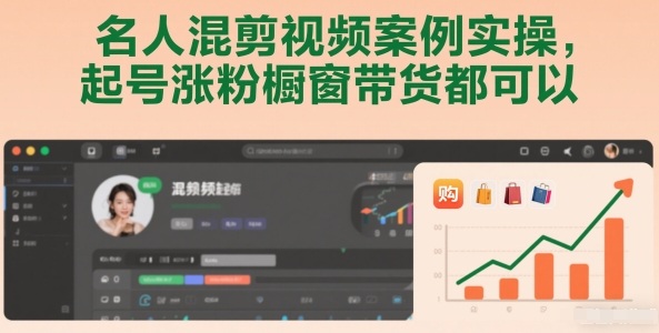 名人混剪视频案例实操，起号涨粉橱窗带货都可以-蚂蚁汇资源分享项目网