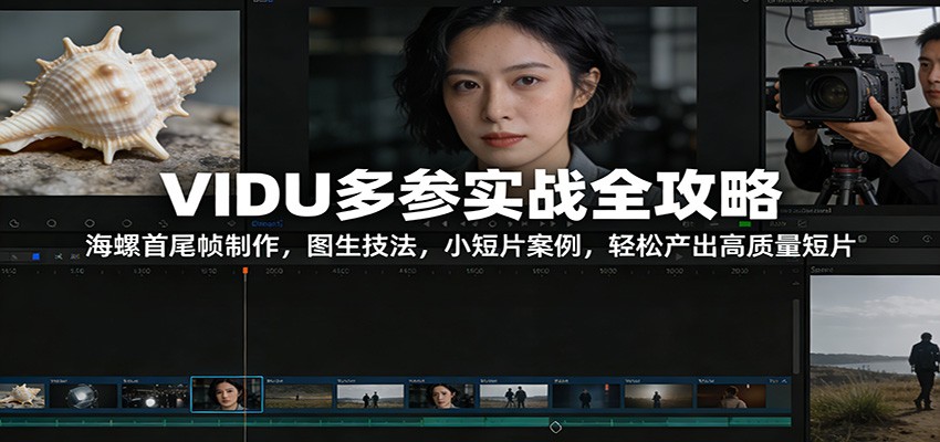 VIDU多参实战全攻略：海螺首尾帧制作，图生技法，小短片案例，轻松产出高质量短片-蚂蚁汇资源分享项目网