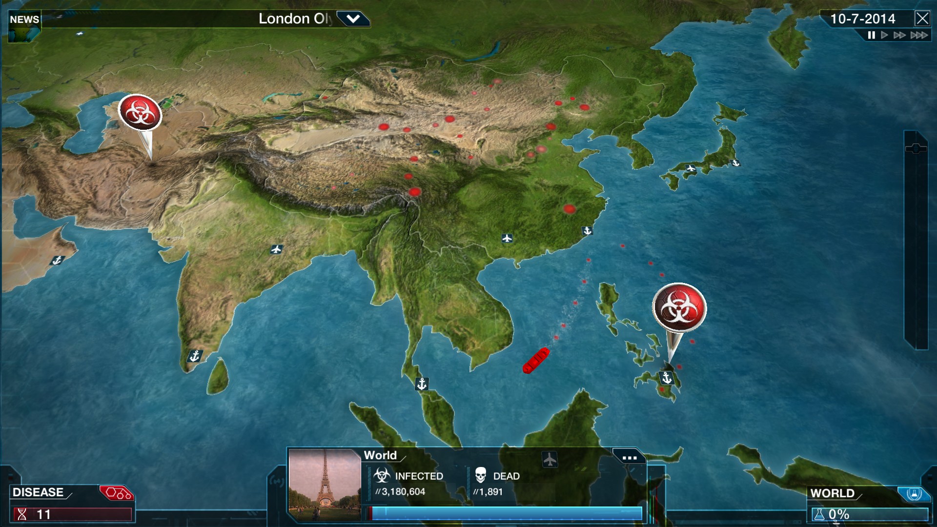 PC游戏《瘟疫公司：物竞天择/瘟疫公司：进化/Plague Inc: Evolved》中文+Build.21244809下载-蚂蚁汇资源分享项目网