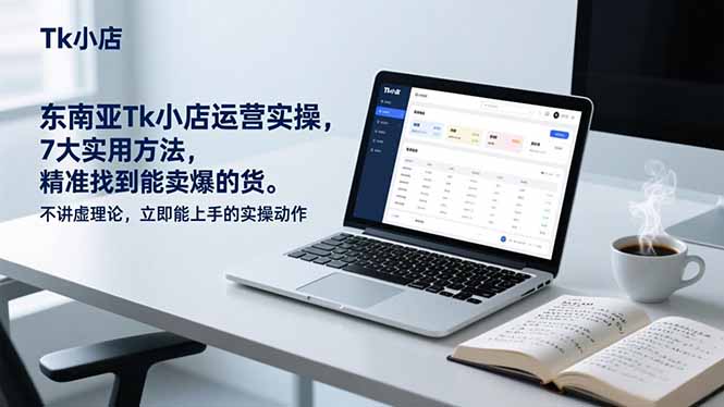 东南亚Tk小店运营实操，7大实用方法，精准找到能卖爆的货。不讲虚理论，立即能上手的实操动作-蚂蚁汇资源分享项目网