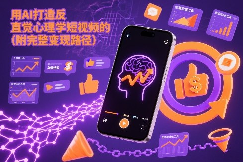 用AI打造“反直觉”心理学短视频的流量密码(附完整变现路径)-蚂蚁汇资源分享项目网