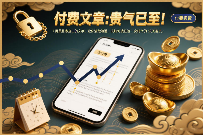 付费文章：贵气已至！用最朴素直白的文字，让你清楚知道，该如何接住这一次时代的泼天富贵-蚂蚁汇资源分享项目网