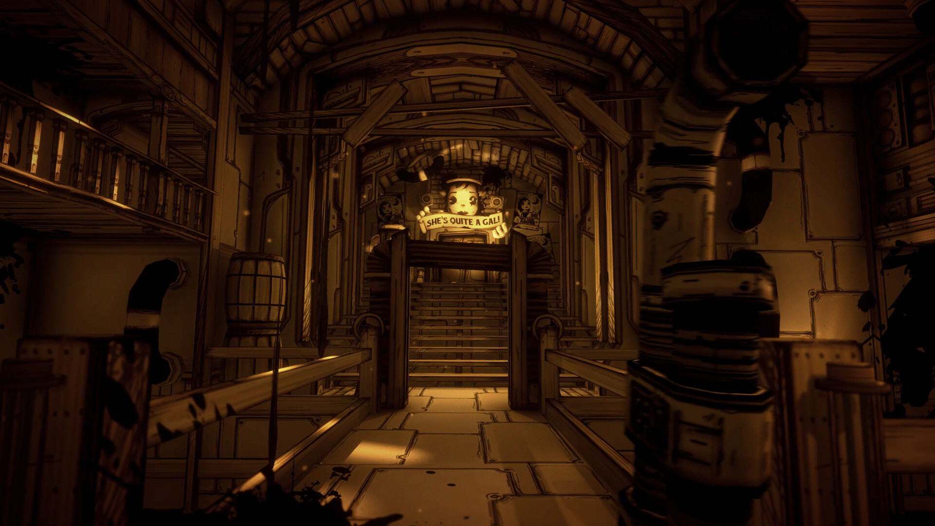 《班迪与墨水机器 Bendy and the Ink Machine》Switch美版中文NSZ下载 – 含2.0.2a补丁-蚂蚁汇资源分享项目网