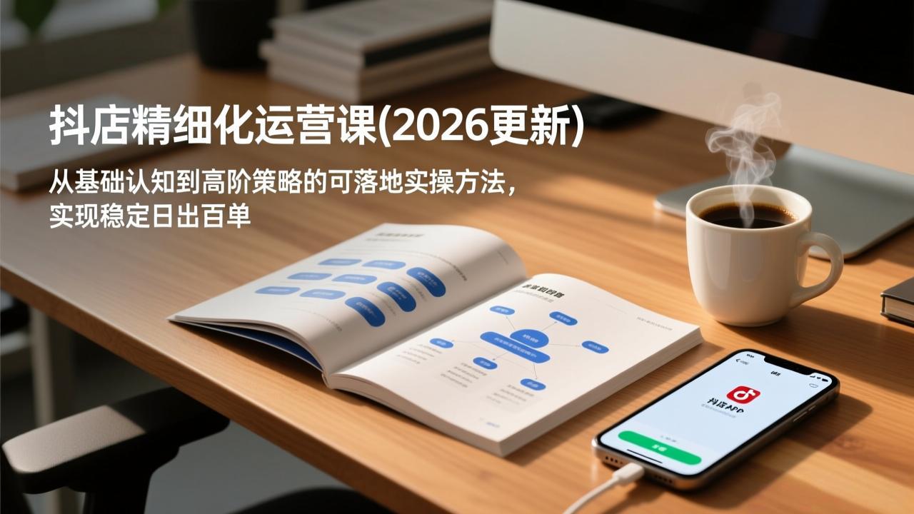 抖店精细化运营课(2026更新-蚂蚁汇资源分享项目网