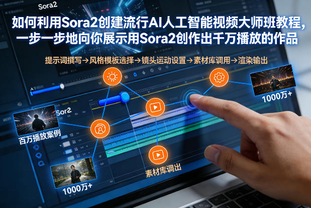 如何利用Sora2创建流行AI人工智能视频大师班，一步一步地向你展示用Sora2创作出千万播放的作品-蚂蚁汇资源分享项目网