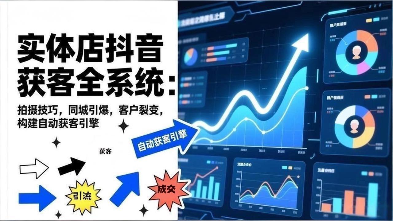 2026实体店抖音获客全系统：拍摄技巧，同城引爆，客户裂变，构建自动获客引擎-蚂蚁汇资源分享项目网