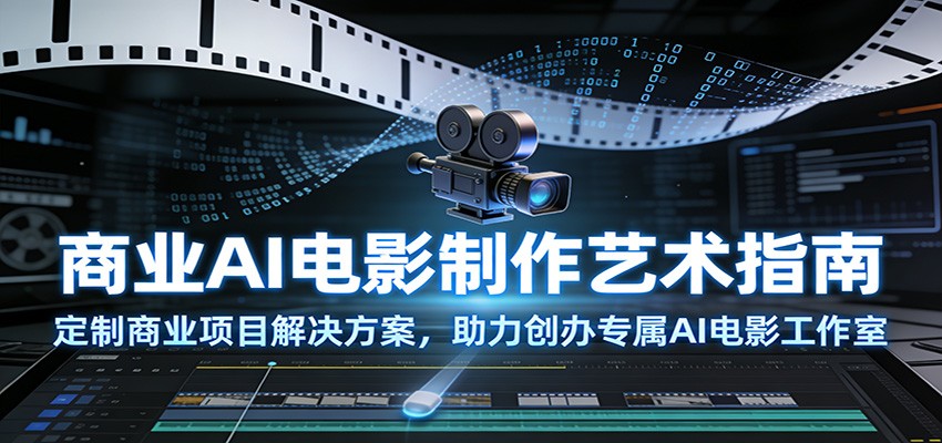商业AI电影制作艺术指南：定制商业项目解决方案，助力创办专属AI电影工作室-蚂蚁汇资源分享项目网