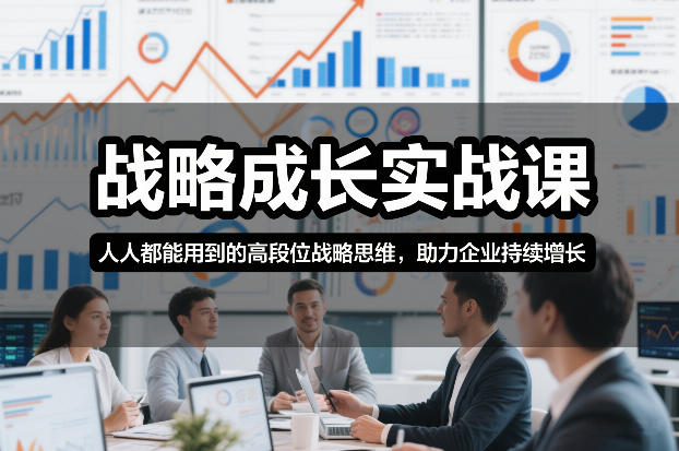 战略成长实战课，人人都能用到的高段位战略思维，助力企业持续增长-蚂蚁汇资源分享项目网