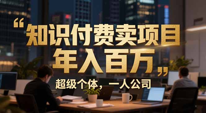 从0到年入百万：超级个体实战心得公开，个人IP×精准引流×成交系统全拆解-蚂蚁汇资源分享项目网