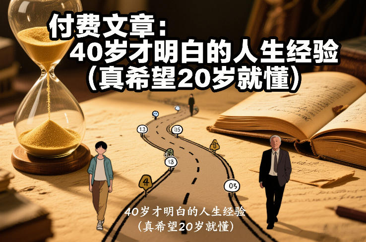 付费文章：40岁才明白的人生经验(真希望20岁就懂)-蚂蚁汇资源分享项目网