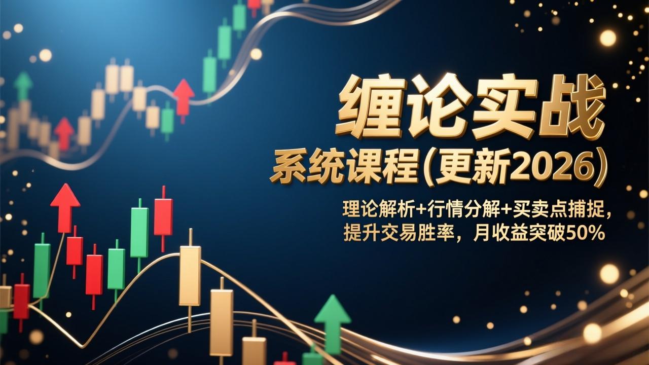 缠论实战系统课程(更新2026-蚂蚁汇资源分享项目网