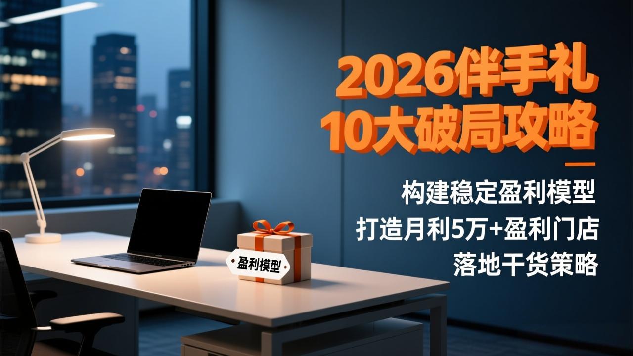 2026伴手礼10大破局攻略：构建稳定盈利模型，打造月利5万+盈利门店，落地干货策略-蚂蚁汇资源分享项目网