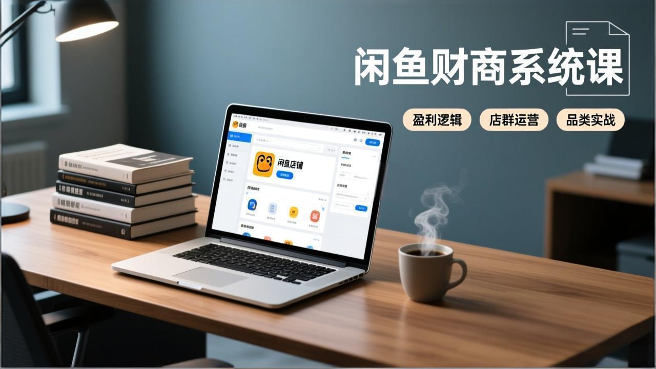 闲鱼财商系统课：从盈利逻辑、店群运营到品类实战，实现稳定月入过万-蚂蚁汇资源分享项目网
