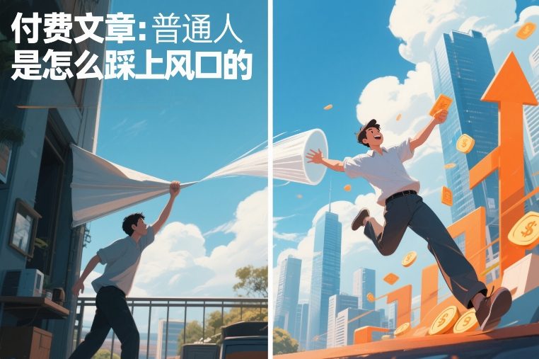 付费文章：普通人是怎么踩上风口的-蚂蚁汇资源分享项目网