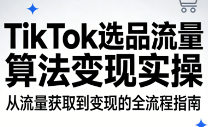 TikTok选品流量算法变现实操-蚂蚁汇资源分享项目网