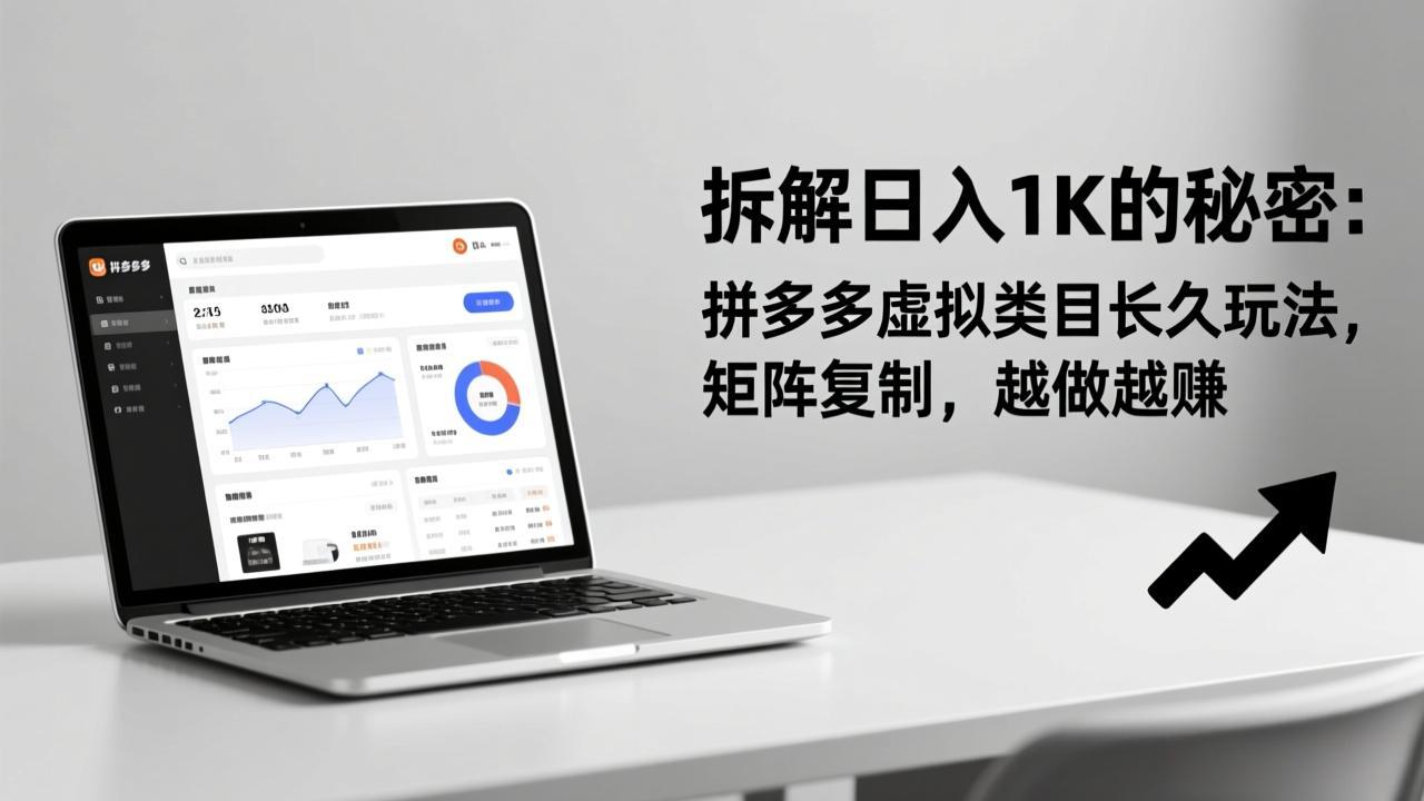 拆解日入 1K 的秘密：拼多多虚拟类目长久玩法，矩阵复制，越做越赚-蚂蚁汇资源分享项目网