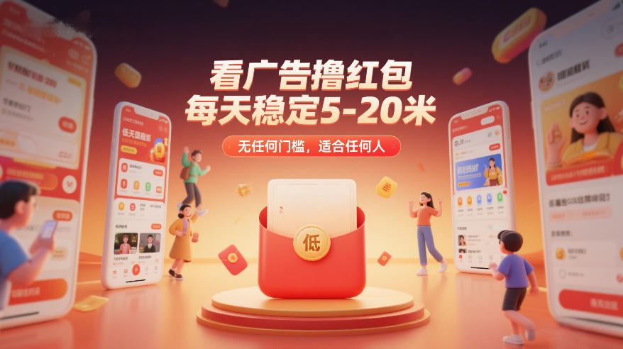 看广告撸红包，每天稳定5-20米，无任何门槛，适合任何人-蚂蚁汇资源分享项目网