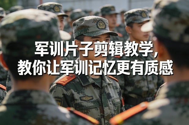 军训片子剪辑教学，教你让军训记忆更有质感-蚂蚁汇资源分享项目网