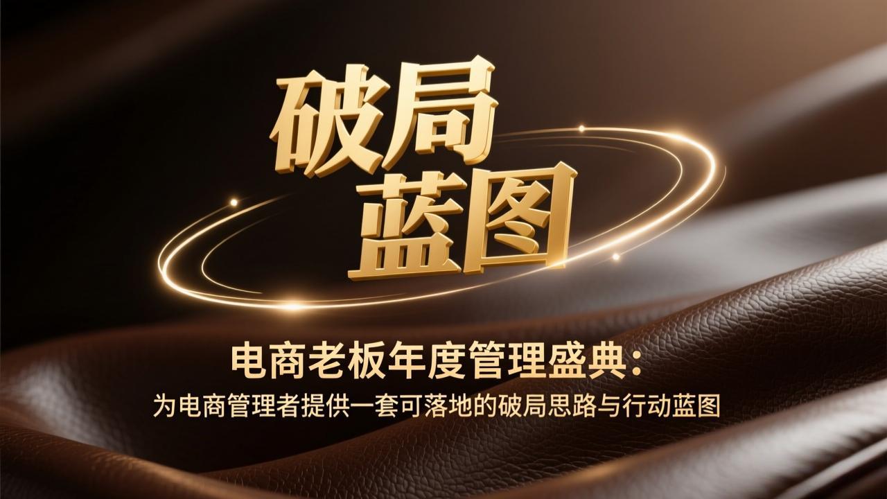 电商老板年度管理盛典：为电商管理者提供一套可落地的破局思路与行动蓝图-蚂蚁汇资源分享项目网