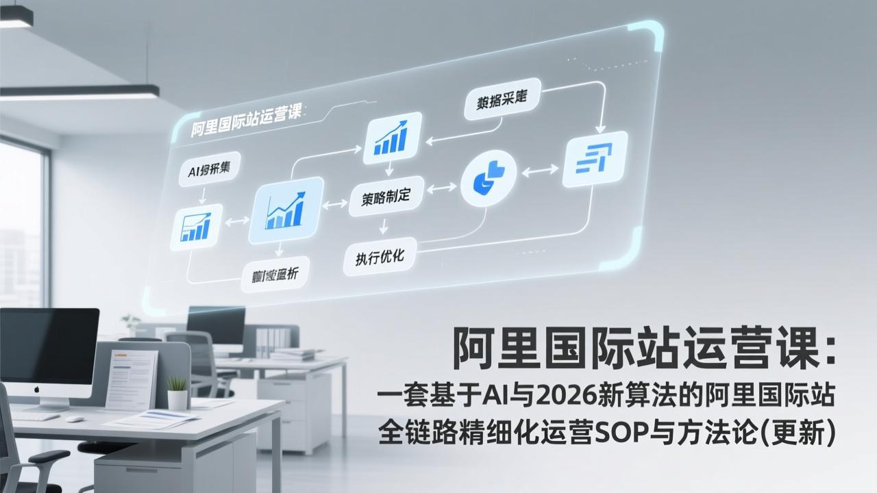 阿里国际站运营课：一套基于AI与2026新算法的阿里国际站全链路精细化运营SOP与方法论(更新-蚂蚁汇资源分享项目网