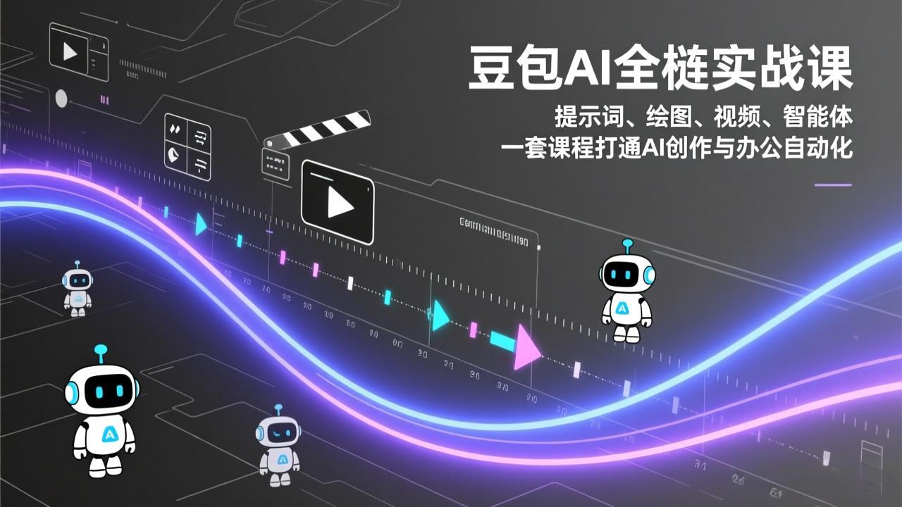 豆包AI全栈实战课：提示词、绘图、视频、智能体，一套课程打通AI创作与办公自动化-蚂蚁汇资源分享项目网