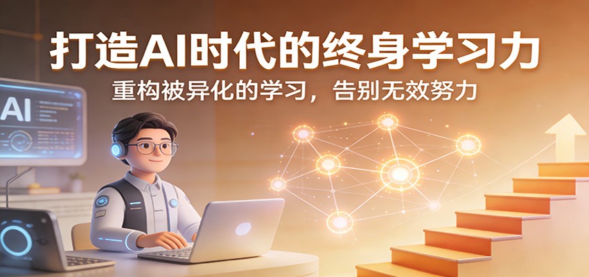 打造AI时代的终身学习力：重构被异化的学习，告别无效努力-蚂蚁汇资源分享项目网