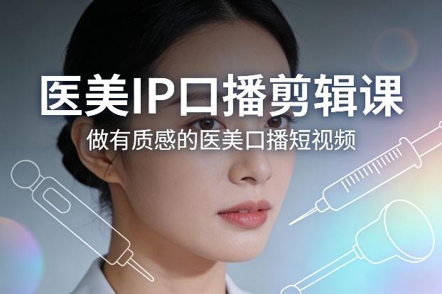 医美IP口播剪辑课，做有质感的医美口播短视频-蚂蚁汇资源分享项目网