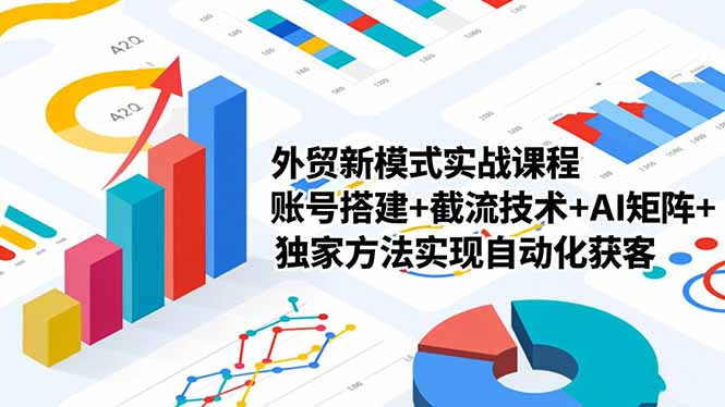 外贸新模式实战课程-更新2月，账号搭建+截流技术+AI矩阵+独家方法实现自动化获客-蚂蚁汇资源分享项目网