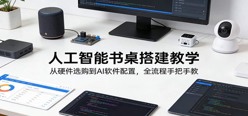 人工智能书桌搭建教学：从硬件选购到AI软件配置，全流程手把手教-蚂蚁汇资源分享项目网