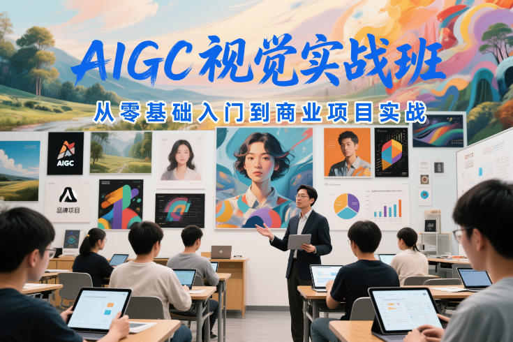 AIGC视觉实战班，从零基础入门到商业项目实战-蚂蚁汇资源分享项目网
