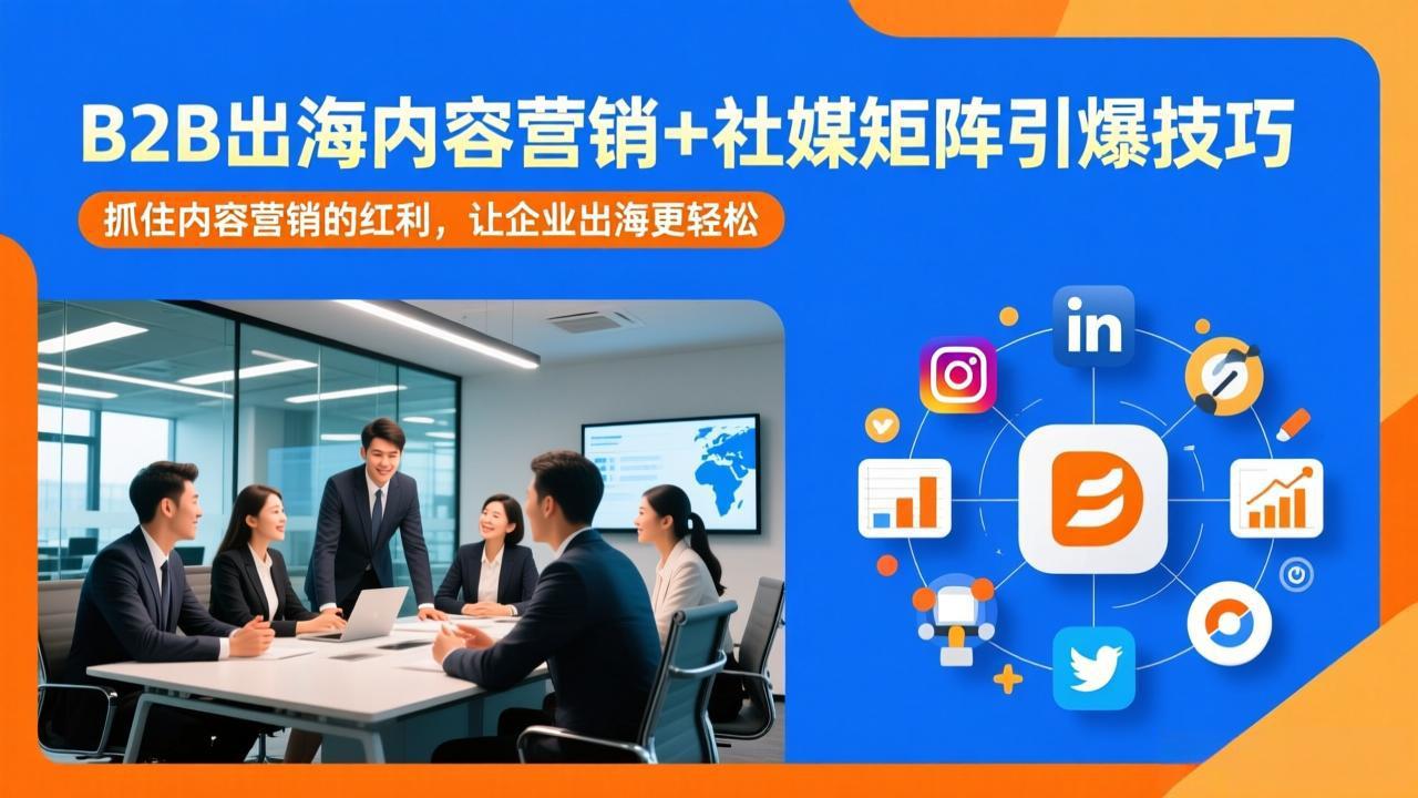 B2B出海内容营销+社媒矩阵引爆技巧：抓住内容营销的红利，让企业出海更轻松-蚂蚁汇资源分享项目网