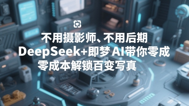 不用摄影师、不用后期，DeepSeek+即梦AI带你零成本解锁百变写真！-蚂蚁汇资源分享项目网