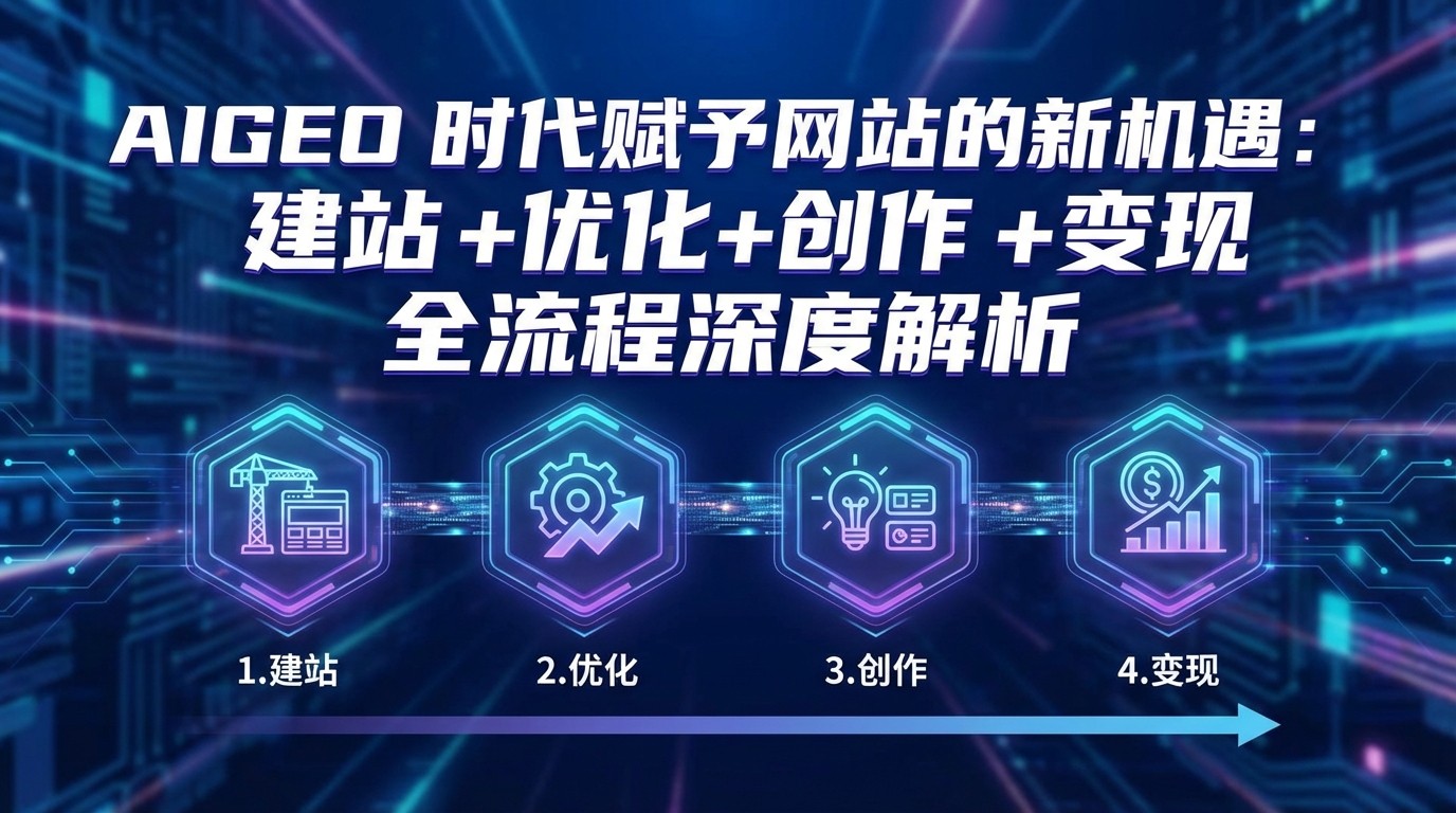 AIGEO+时代赋予网站的新机遇：建站+优化+创作+变现+全流程深度解析-蚂蚁汇资源分享项目网