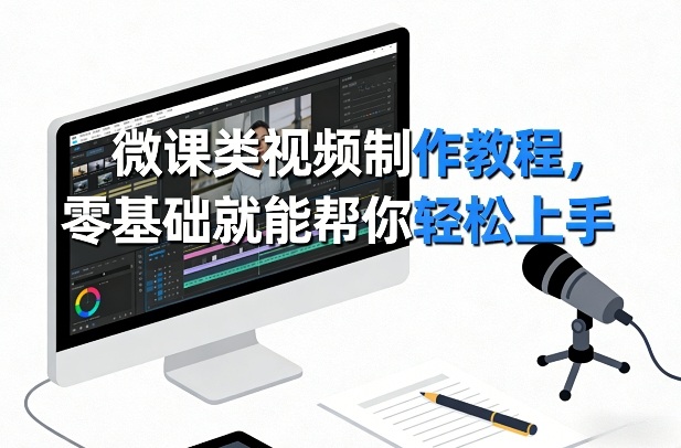微课类视频制作教程，零基础就能帮你轻松上手-蚂蚁汇资源分享项目网