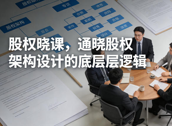股权晓课，通晓股权架构设计的底层逻辑-蚂蚁汇资源分享项目网