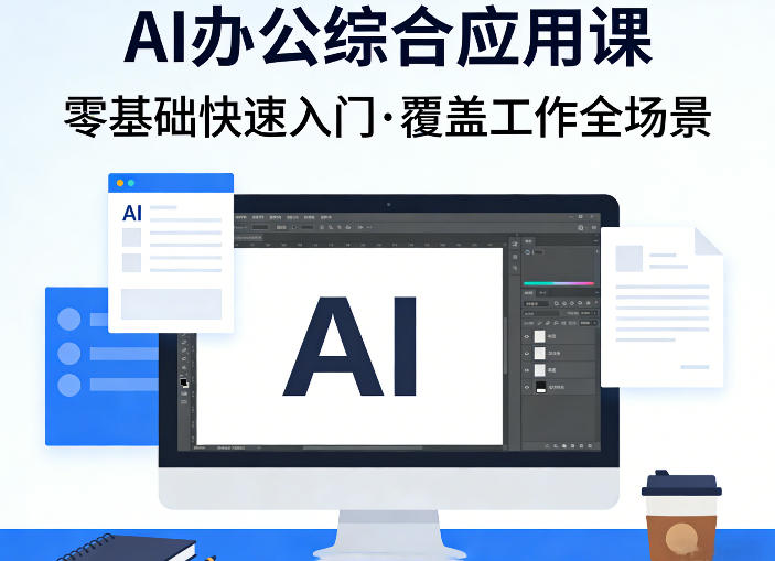 AI办公综合应用课，零基础快速入门，覆盖了工作中各种应用场景-蚂蚁汇资源分享项目网
