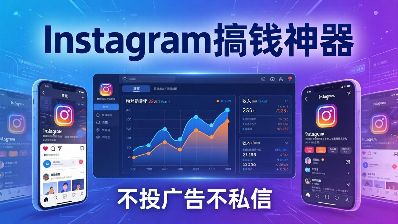 Instagram搞钱神器：月涨6万粉+月入5万刀，不投广告不私信，靠算法+低价产品-蚂蚁汇资源分享项目网