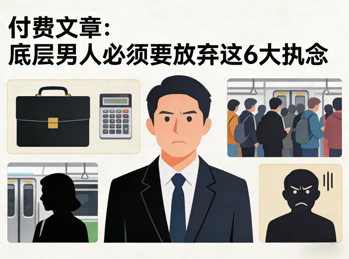 付费文章：底层男人必须要放弃这6大执念-蚂蚁汇资源分享项目网
