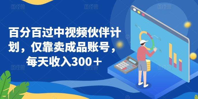 百分百过中视频伙伴计划，仅靠卖成品账号，每天收入300＋【揭秘】-蚂蚁汇资源分享项目网