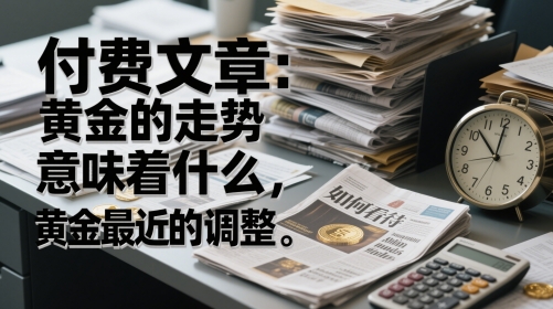 付费文章：黄金的走势意味着什么，如何看待黄金最近的调整-蚂蚁汇资源分享项目网