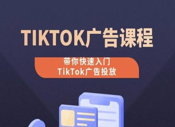 TikTok广告投放课程，从0-1实操课，带你快速入门TikTok广告投放-蚂蚁汇资源分享项目网
