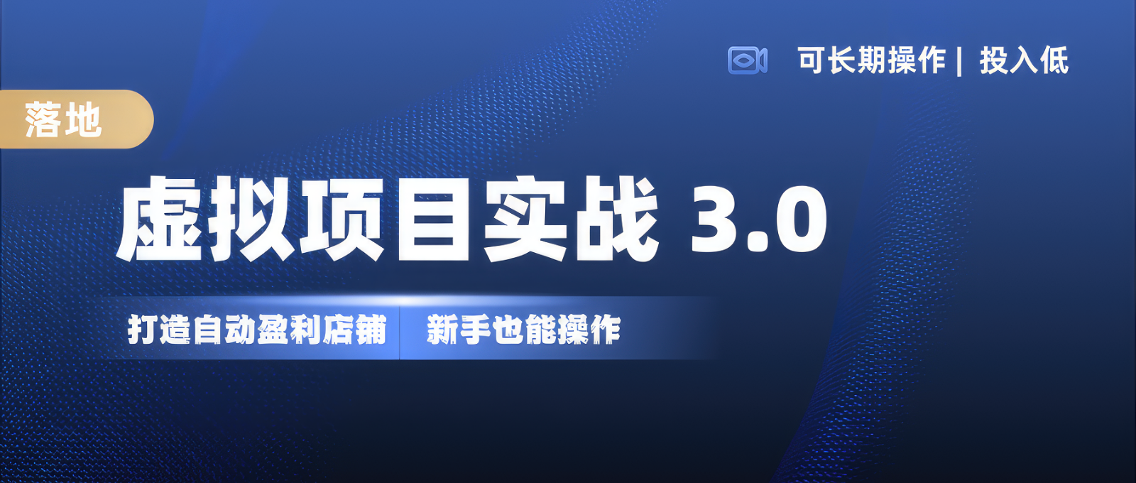 虚拟项目实操落地 3.0,新手轻松上手，单品月入1W+-蚂蚁汇资源分享项目网