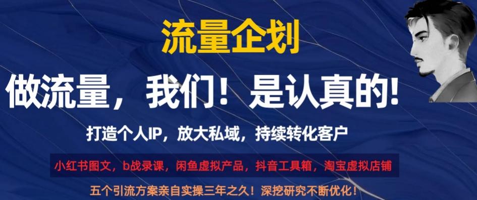流量企划,打造个人IP,放大私域,持续转化客户【揭秘】