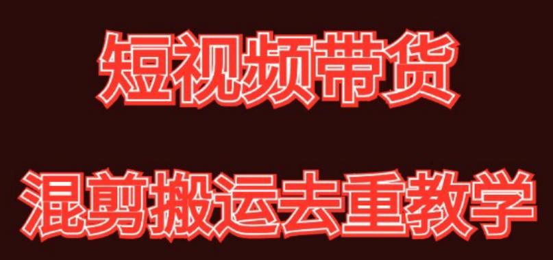 混剪去重短视频带货玩法，混剪搬运简单过原创思路分享-蚂蚁汇资源分享项目网